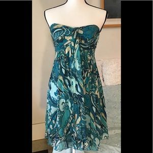 Express silk strapless dress with lining. 6